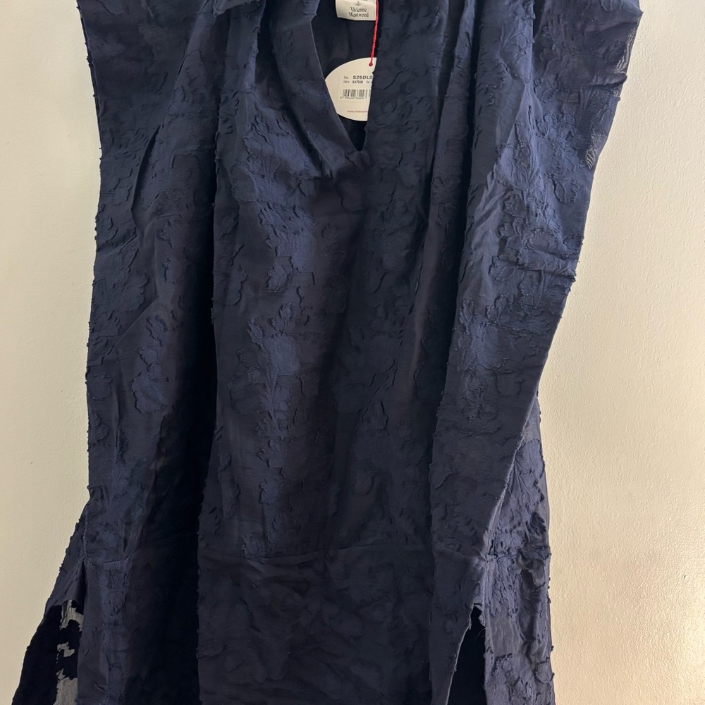 Vivienne Westwood Navy Textured Mini Dress